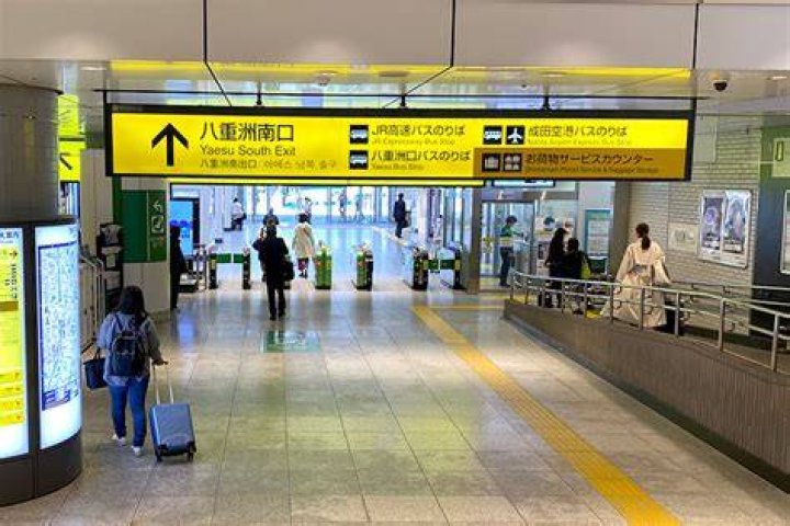 東京駅の八重洲北口周辺の出口案内のイメージ